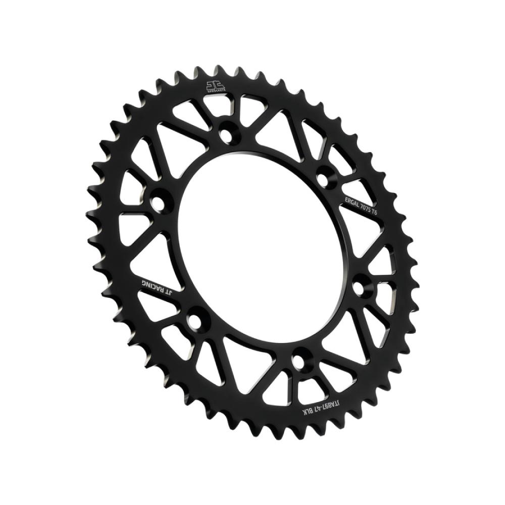 SPROCKET REAR JT RACELITE KTM/HQV/GAS/TRI/STARK SX/EXC 125-620 90-26, TC/FC/TE/FE 00-26, MC/EC/EX 21-26 47T BK